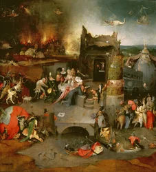 Tentation de saint Antoine (panneau central) (détail de 59834)